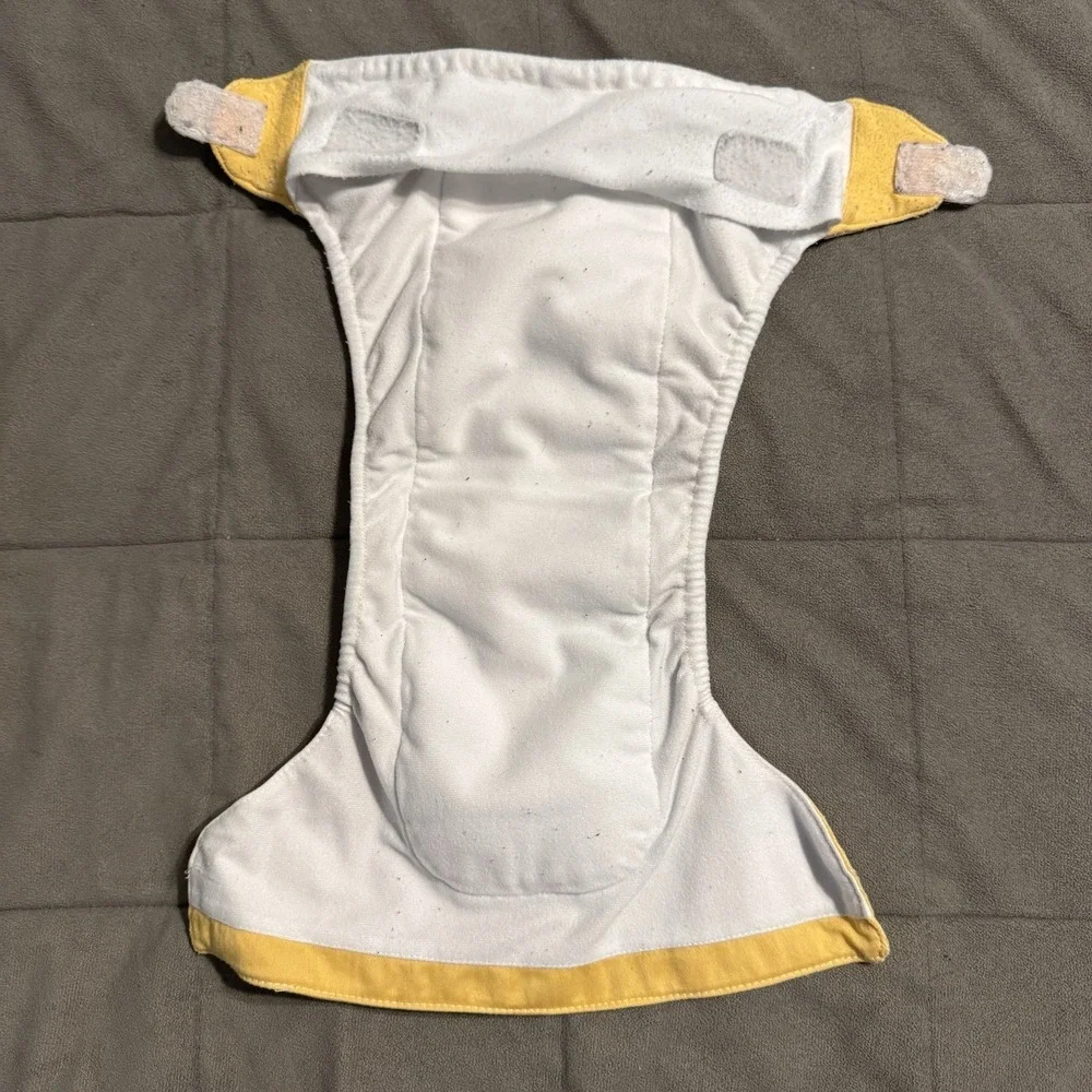 Lot of 7 Bum Genius Pocket Diapers &‎ All-in-One Solid Colors